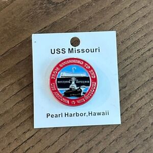 USS Missouri USS Arizona Pearl Harbor Hawaii Pin From Beginning To End WWII Navy